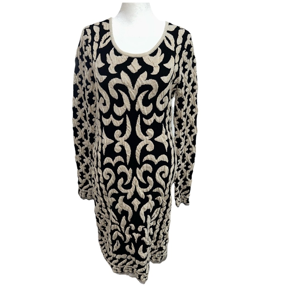 INC International Concepts Womens Wool Blend Metallic Sweater Dress SIZE Large - Picture 6 of 6